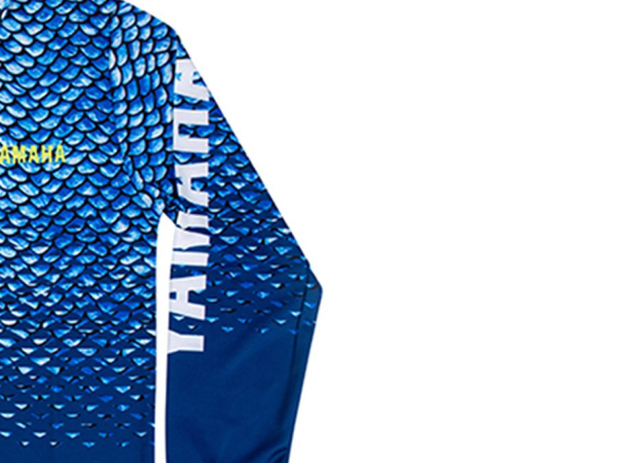 Yamaha Kids Scale Fishing Shirt - Blue - Image 3