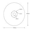Plastic Table Top Round Shape with Cup Holders - Image 3